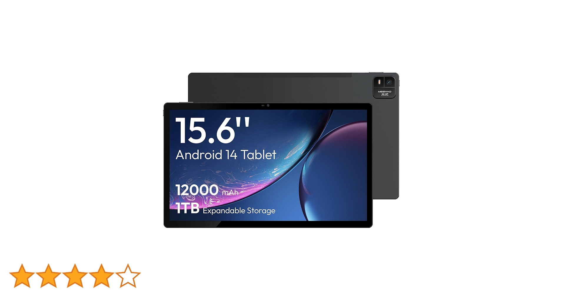 MESWAO Tablet 15,6 cala, Android 13 tablet z dużym